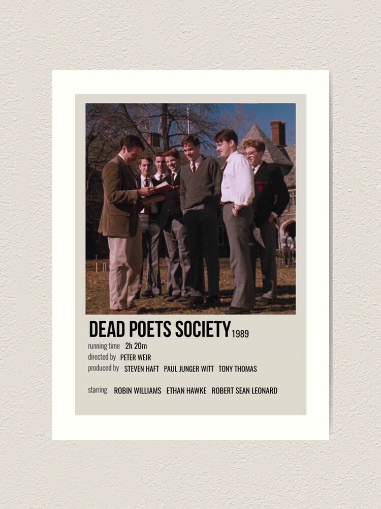 Dead Poets Society Book Poster Art Board Print for Sale by