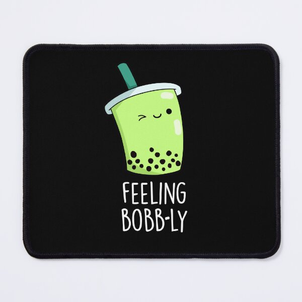 Item preview, Feeling Bobb-ly Funny Boba Tea Puns (Dark BG) designed and sold by punnybone.