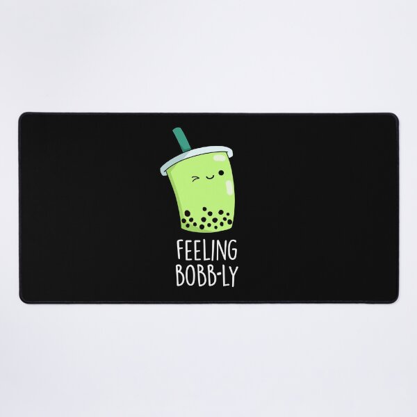 Item preview, Feeling Bobb-ly Funny Boba Tea Puns (Dark BG) designed and sold by punnybone.