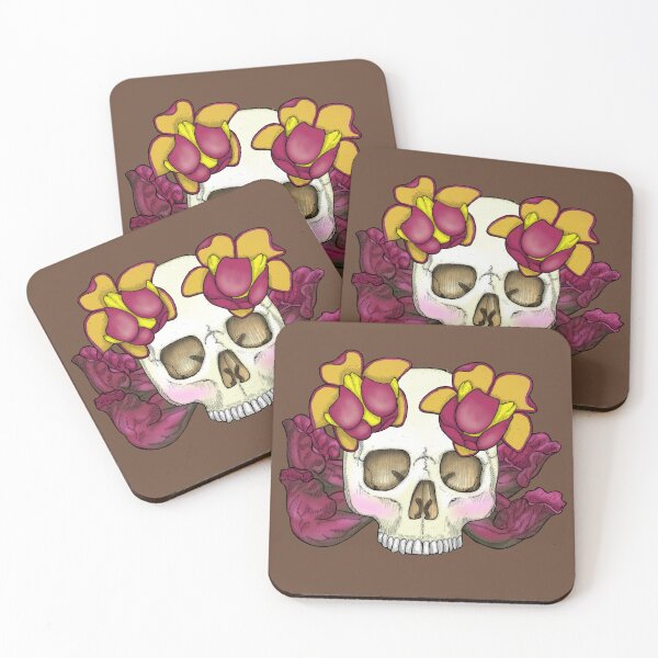 Item preview, Skull Over Purple Pitcher Plant designed and sold by Tippitiwichet.