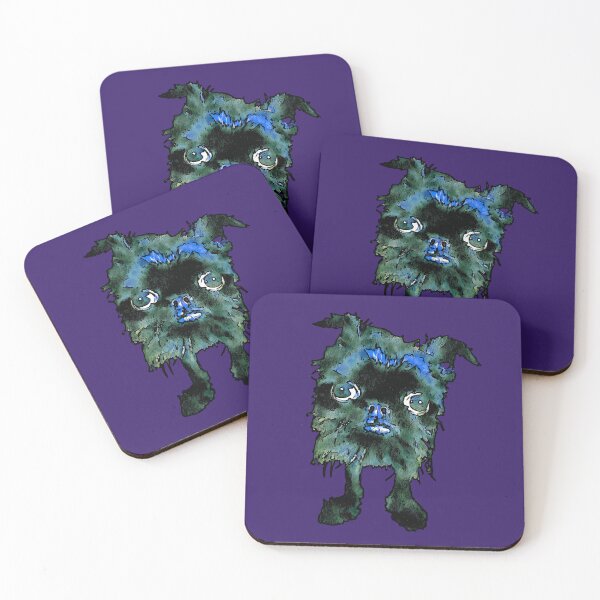 Item preview,  Friendly Hairball Beastie In Blue And Green designed and sold by taiche.