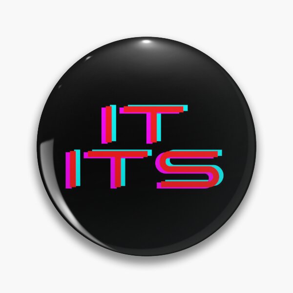 Item preview, Neon It Its Pronouns Glitch designed and sold by SunshineAndGem.