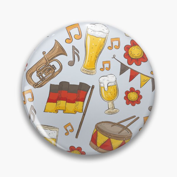 Item preview, Music and Beer Oktoberfest Pattern (Bone) designed and sold by Geo De la Cruz.