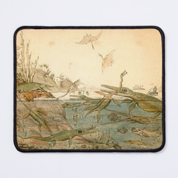 Item preview, A More Ancient Dorset inspired by Mary Anning’s fossils, art by De La Beche designed and sold by wabisabi-design.