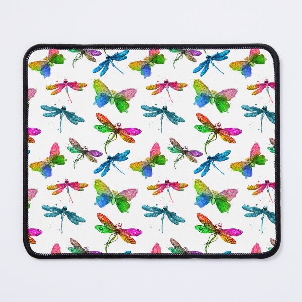 Item preview, butterflies and dragonflies - seamless pattern designed and sold by AspectArtWorks.