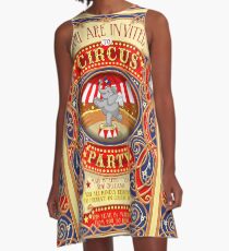 Elephant Circus Party A-Line Dress