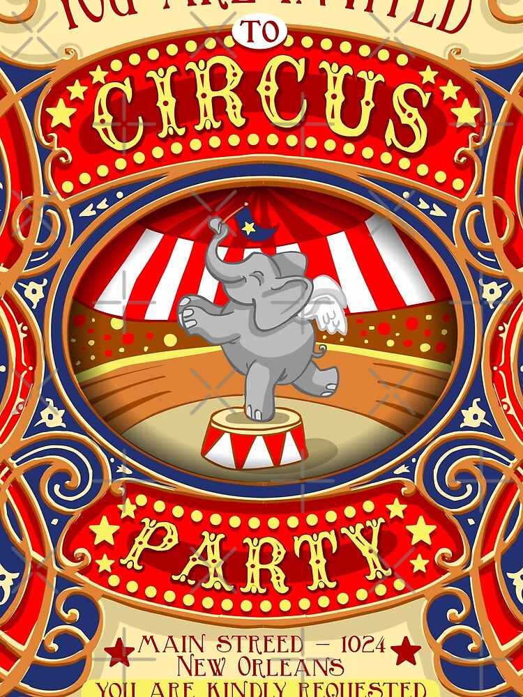 Dumbo Flying Elephant Circus Party by aurielaki