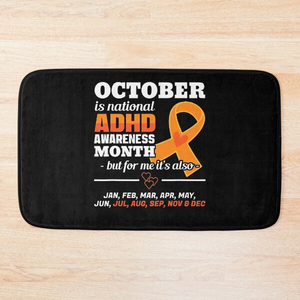Item preview, ADHD Awareness October Is Adhd Awareness Month National Orange Ribbon designed and sold by TerrellOneal.