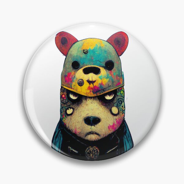 Item preview, warder bear street art color designed and sold by keyd-studio.