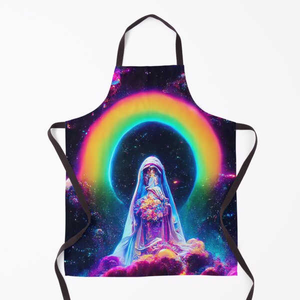 Item preview, Our Lady of the Rainbow - Our Ladies Series 04 - Stoner Virgin Mary in Deep Space designed and sold by Anna R. Reyes.