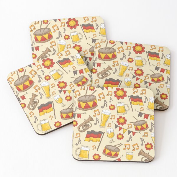 Item preview, Music and Beer Oktoberfest Pattern (Cream) designed and sold by Geo De la Cruz.