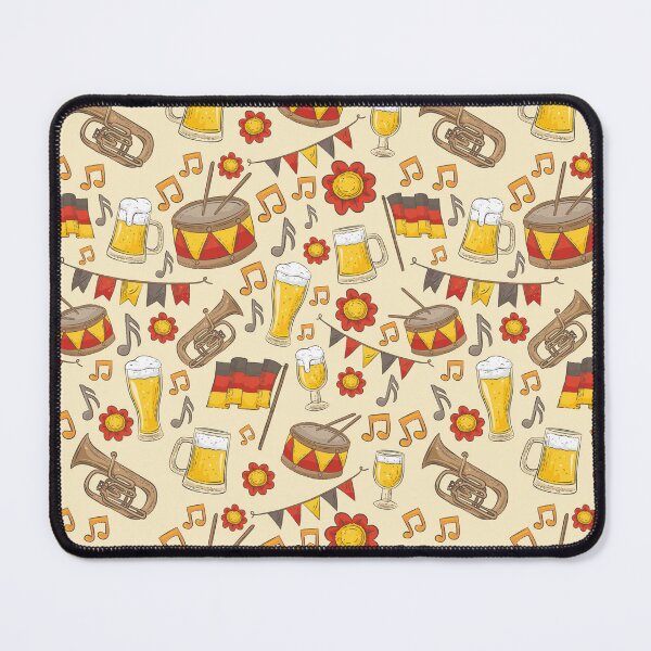 Item preview, Music and Beer Oktoberfest Pattern (Cream) designed and sold by Geo De la Cruz.