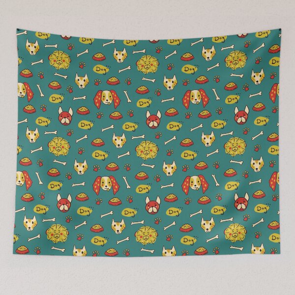 Item preview, Funny Dog - Seamless Pattern designed and sold by DebbisPalette.