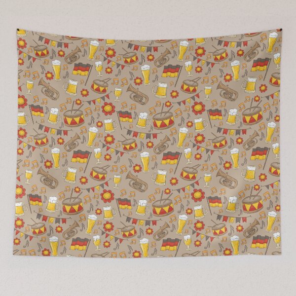 Item preview, Music and Beer Oktoberfest Pattern (Beige) designed and sold by Geo De la Cruz.
