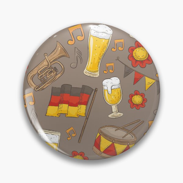 Item preview, Music and Beer Oktoberfest Pattern (Chocolate) designed and sold by Geo De la Cruz.