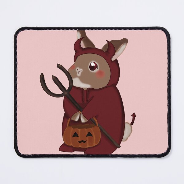 Item preview, Little Bunny Devil on Halloween _ trick or treat designed and sold by bunniesmee.