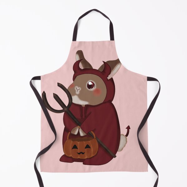 Item preview, Little Bunny Devil on Halloween _ trick or treat designed and sold by bunniesmee.