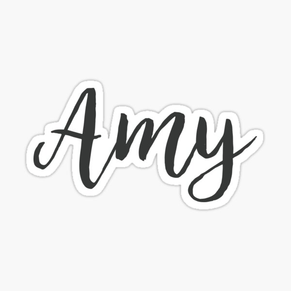 Amy Name Stickers | Redbubble