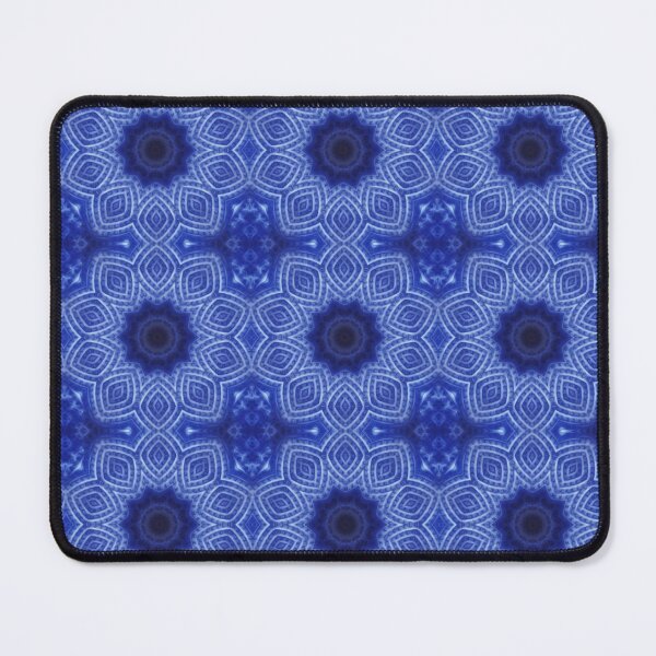 Item preview, Blue floral Star Kaleidoscope designed and sold by bloomingvine.