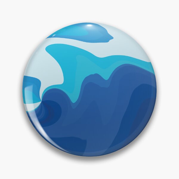 Artikelvorschau, Abstract Merging Ocean, Stormy Wavy Sea Foam, Minimalist Swirling Sea, Foamy Blue Ocean entworfen und verkauft von GikaDesigns.