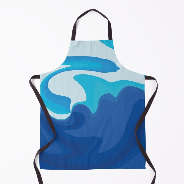 Artikelvorschau, Abstract Merging Ocean, Stormy Wavy Sea Foam, Minimalist Swirling Sea, Foamy Blue Ocean entworfen und verkauft von GikaDesigns.