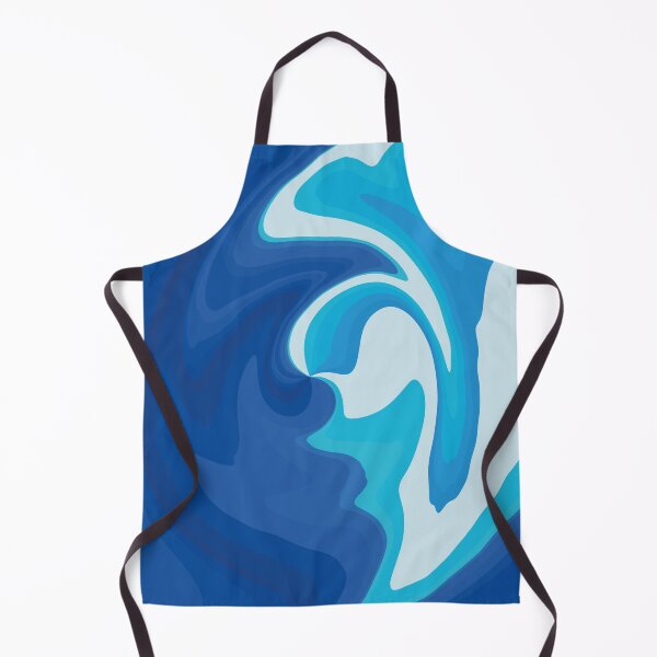 Artikelvorschau, Abstract Merging Ocean, Stormy Wavy Sea Foam, Minimalist Swirling Sea, Foamy Blue Ocean entworfen und verkauft von GikaDesigns.