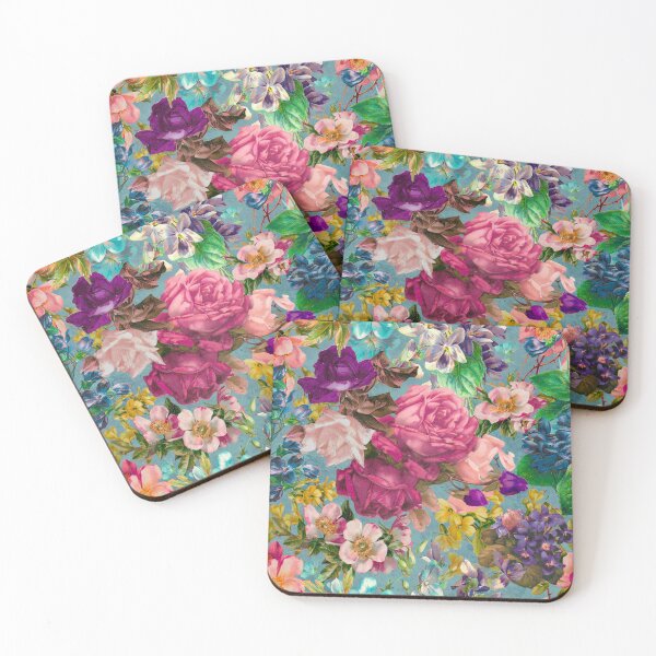 Item preview, Elegant Vintage floral pattern heaven, shabby chic, plants pattern, botanical illustration, blue vintage floral designed and sold by ZeinabTaha.