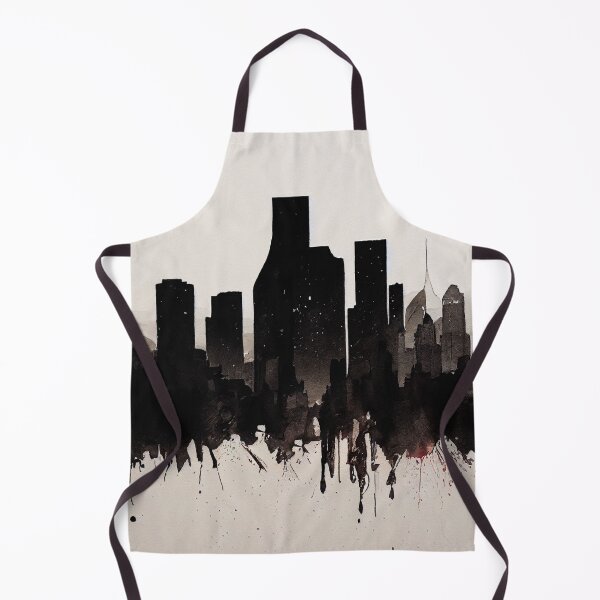 Item preview, Horizontal view of the Denver sunrise skyline, Colorado Ink, Watercolor, digitally enhanced designed and sold by Rocky Mountain Artistry.