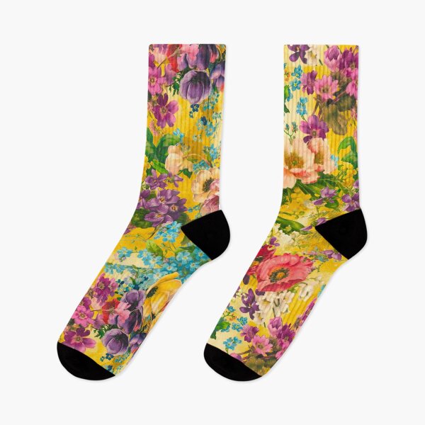 Item preview, Vintage flowers and roses, shabby chic, floral pattern, vintage botanicals, yellow floral  designed and sold by ZeinabTaha.