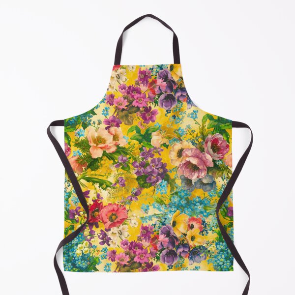 Item preview, Vintage flowers and roses, shabby chic, floral pattern, vintage botanicals, yellow floral designed and sold by ZeinabTaha.