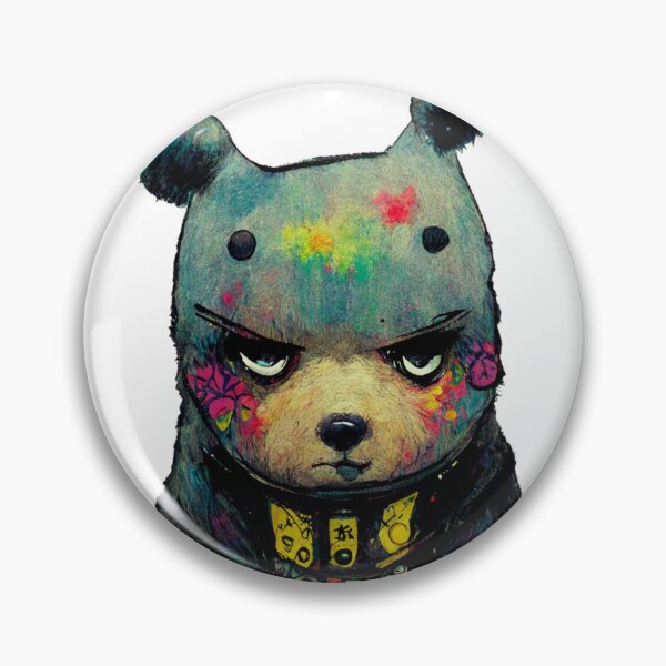 Item preview, Gangster bear street art color designed and sold by keyd-studio.