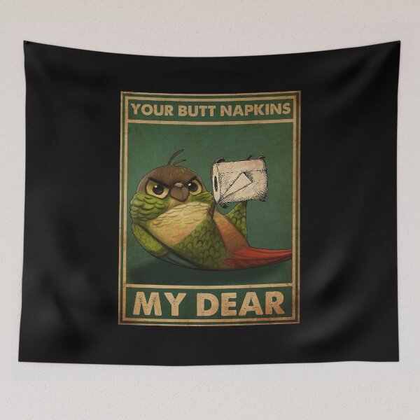 Item preview, Bird Your Butt Napkins My Dear Toilet Paper Vintage designed and sold by torenelandj.