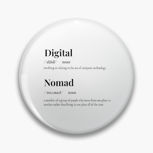 Item preview, Quintessential Digital Nomad Definition Gift - Quirky Fun Travel Present designed and sold by bagelsaurus.