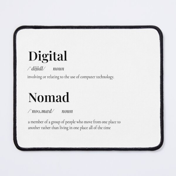 Item preview, Quintessential Digital Nomad Definition Gift - Quirky Fun Travel Present designed and sold by bagelsaurus.