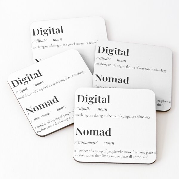 Item preview, Quintessential Digital Nomad Definition Gift - Quirky Fun Travel Present designed and sold by bagelsaurus.