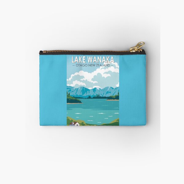 Item preview, Lake Wanaka Otago New Zealand Travel Art Vintage designed and sold by KrisSidDesigns.