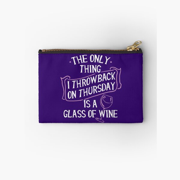 Item preview, Throwback Thursday - Glass Of Wine - Funny Meme designed and sold by SteamerTees.