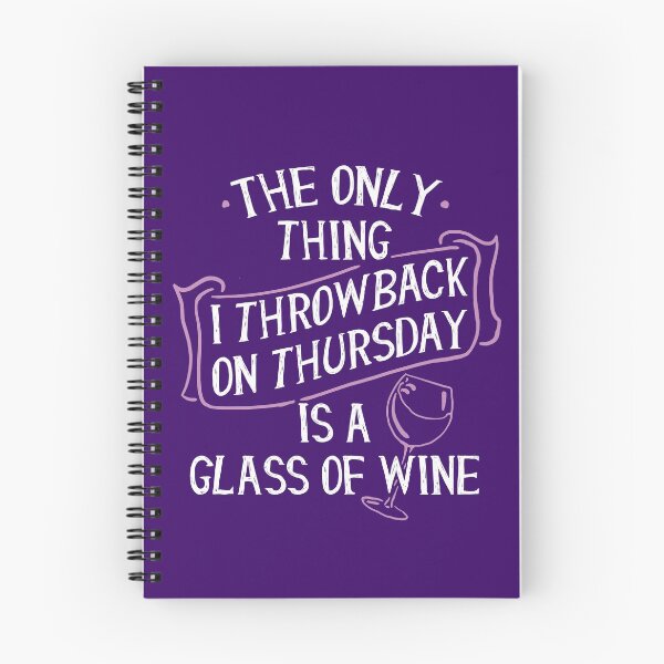 Item preview, Throwback Thursday - Glass Of Wine - Funny Meme designed and sold by SteamerTees.