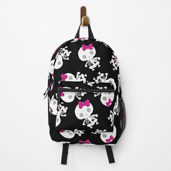 Item preview, Kawaii skeleton cute pink bow black day of the dead designed and sold by T-Mex.