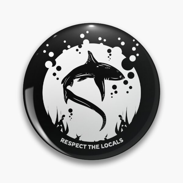 Item preview, Respect the locals | Shark Conservation Saying designed and sold by TMBTM.