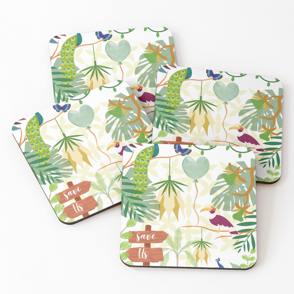 Item preview, Coasters (Set of 4) designed and sold by HelloTARA.