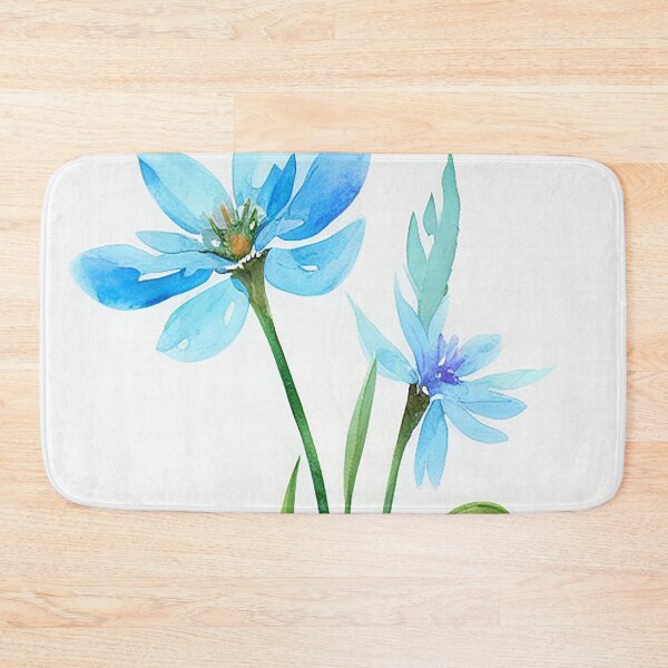 Item preview, Blue Watercolor Flower designed and sold by Beastlykitty.
