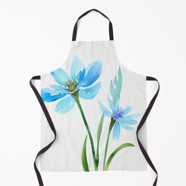 Item preview, Blue Watercolor Flower designed and sold by Beastlykitty.