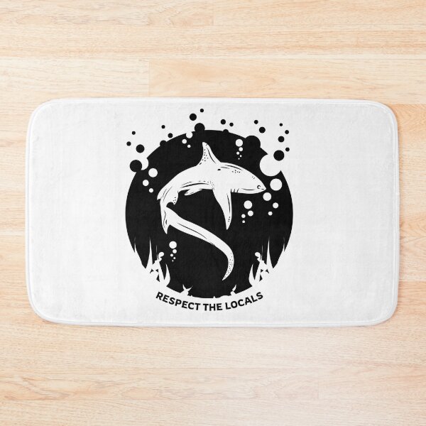 Item preview, Respect the locals | Shark Conservation Saying designed and sold by TMBTM.