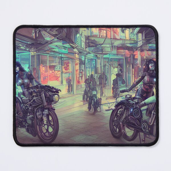 Item preview, Cyberpunk bikers designed and sold by CyberCurves.