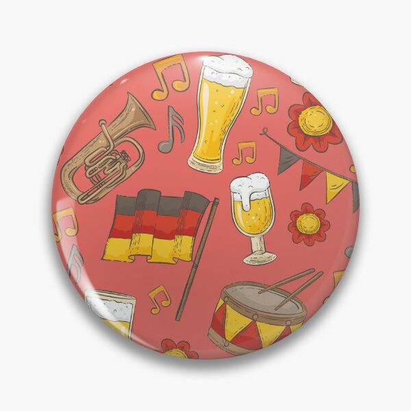 Item preview, Music and Beer Oktoberfest Pattern (Peach) designed and sold by Geo De la Cruz.