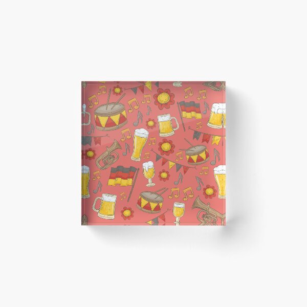 Item preview, Music and Beer Oktoberfest Pattern (Peach) designed and sold by Geo De la Cruz.