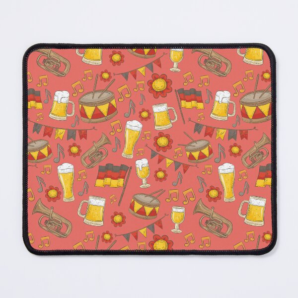 Item preview, Music and Beer Oktoberfest Pattern (Peach) designed and sold by Geo De la Cruz.