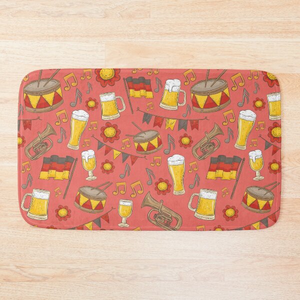 Item preview, Music and Beer Oktoberfest Pattern (Peach) designed and sold by Geo De la Cruz.