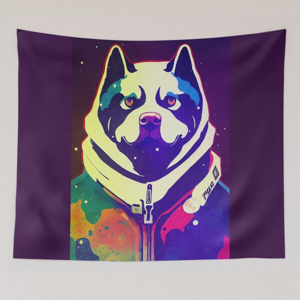Item preview, Astronaut malamute portrait designed and sold by etherElric.